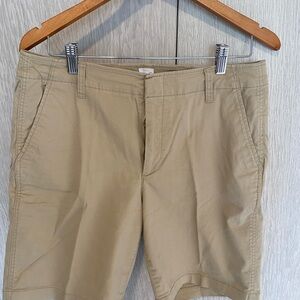 GAP Women's Tan Chino Bermuda Shorts